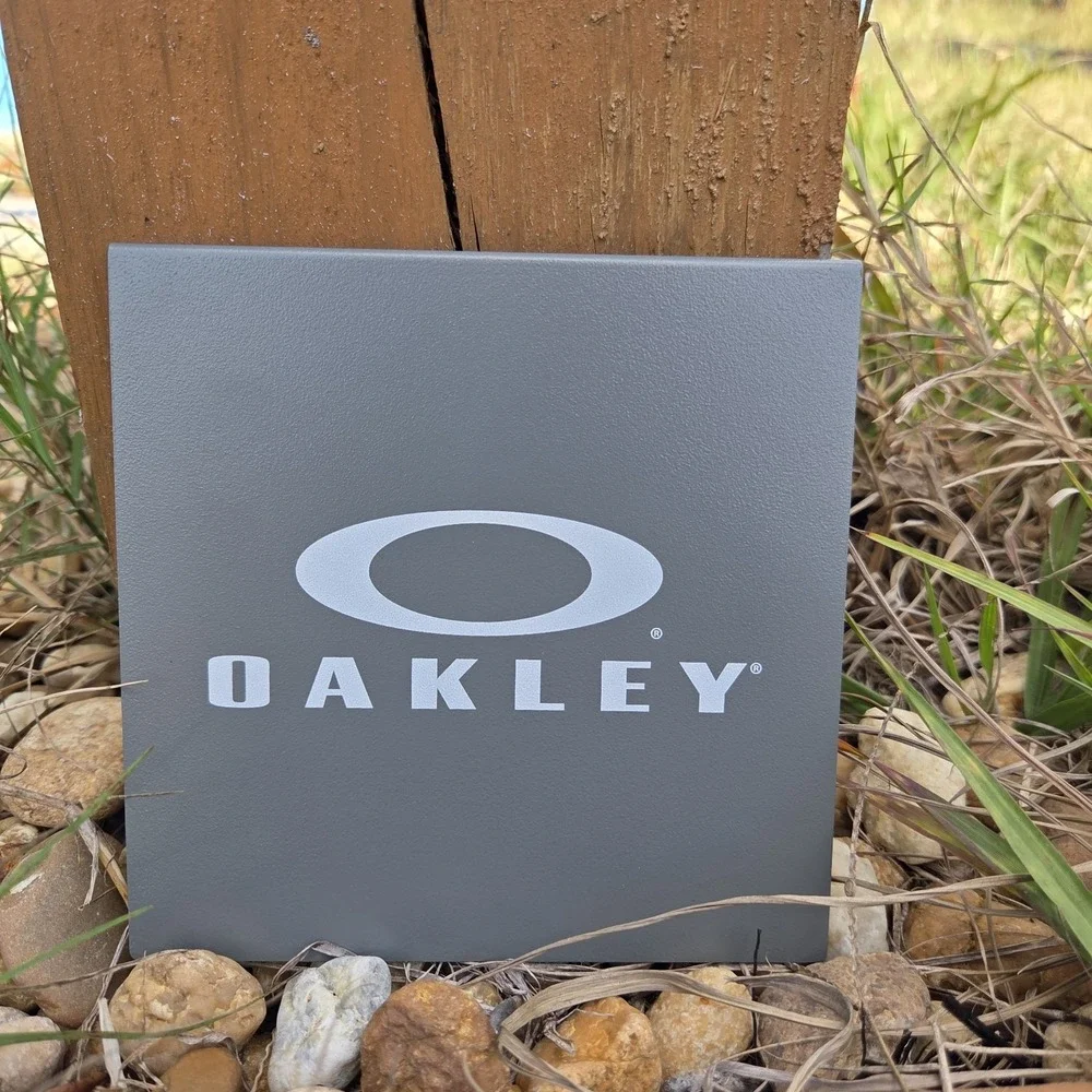 NEW Oakley Store Authentic Promo Retail Display Sign‎ Metal Endcap Y2k RARE